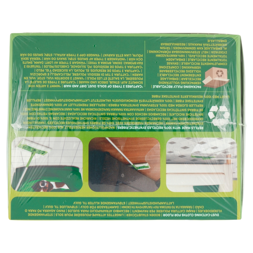 Swiffer Dry Panni Cattura Polvere per Scopa Swiffer - Ricarica 63 Panni